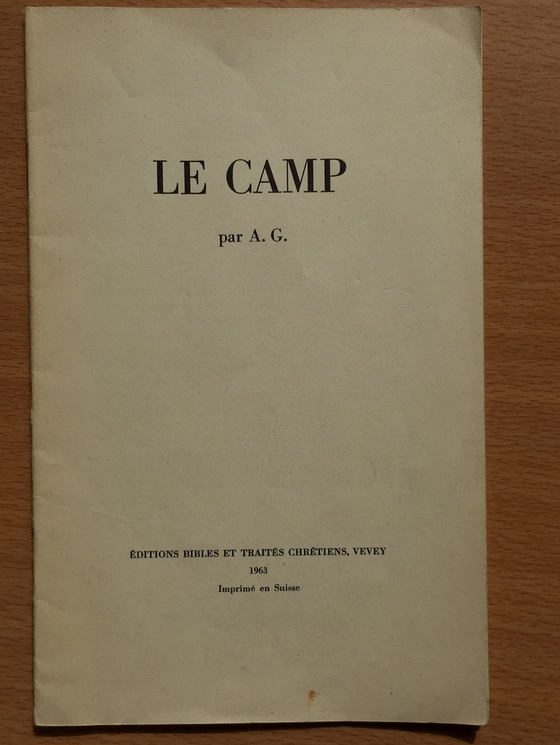 Le camp (brochure rare)