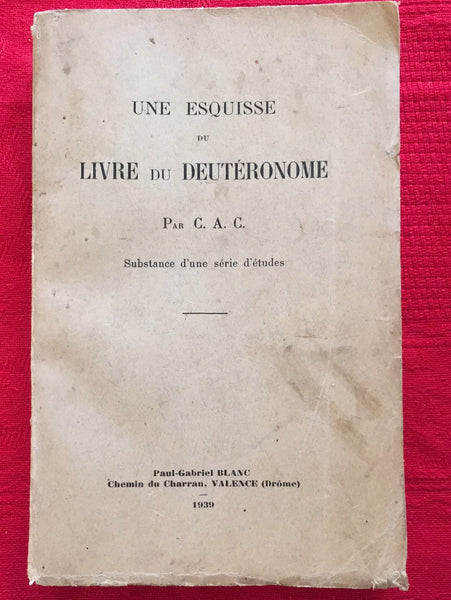 Une Esquisse Du Livre Du Deut ronome ChezCarpus une-esquisse-du-livre-du-deut-ronome-chezcarpus