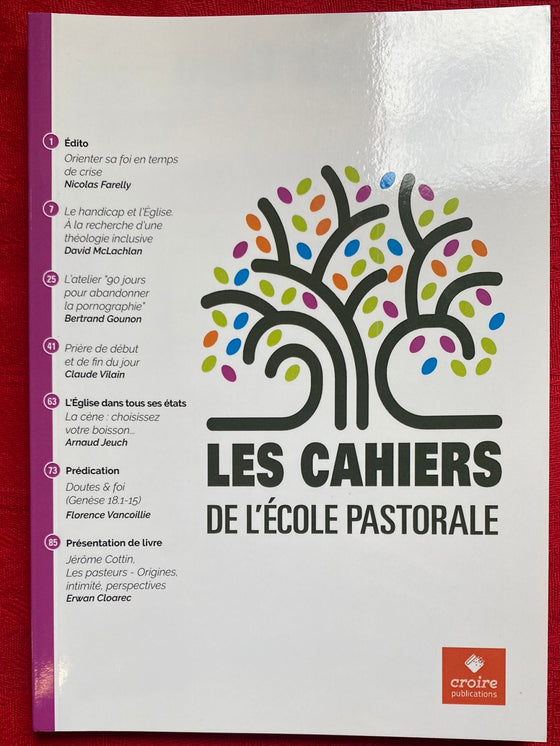 Les cahiers de l’école pastorale #116 2e trimestre 2020