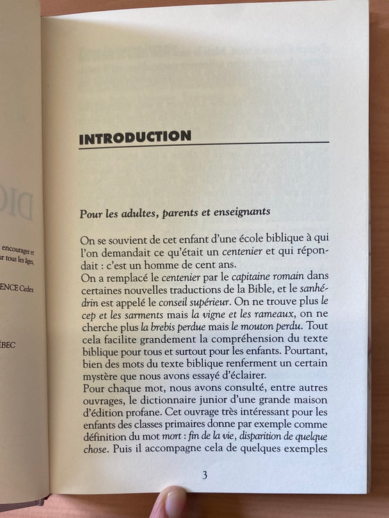 Dictionnaire biblique junior