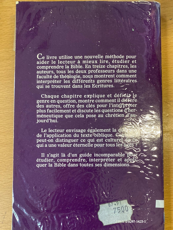 Un nouveau regard sur la Bible (ancienne édition, surligné)