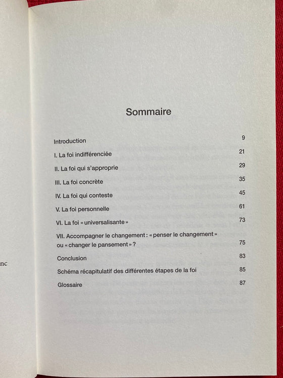 Psychologie et Foi: parcours de vie en 6 étapes