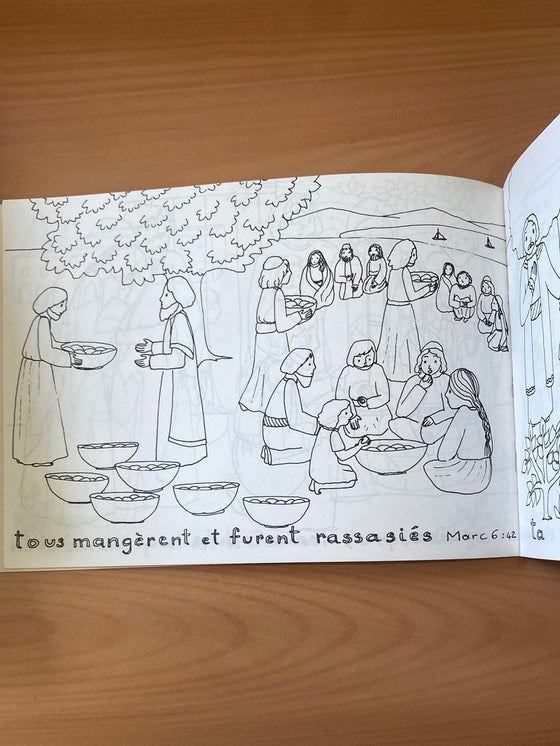 Dieu aime les couleurs : la vie de Jésus (coloriage)