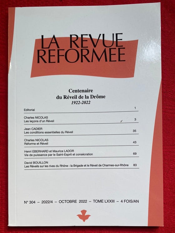 La Revue réformée #304 Octobre 2022