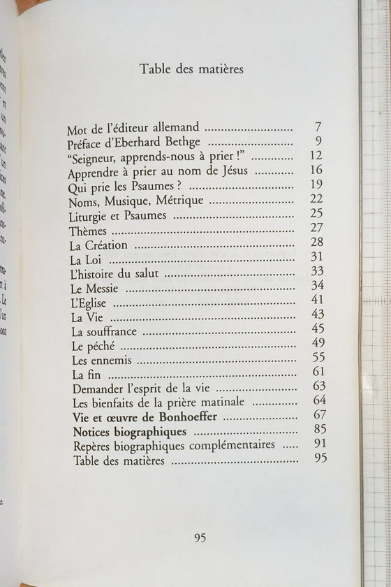 Introduction au livre des Psaumes
