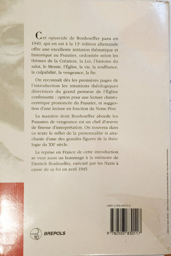 Introduction au livre des Psaumes