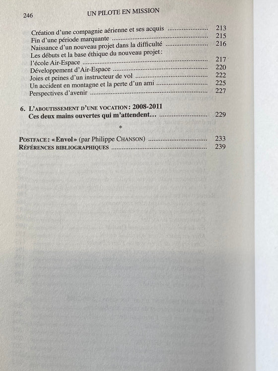 Un pilote en mission: du rêve de l'enfant à la vocation de l'adulte