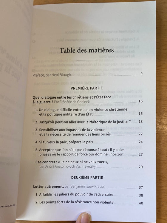 On n'aime "guerre" que la paix... Qu'en disent les Eglises pacifistes?