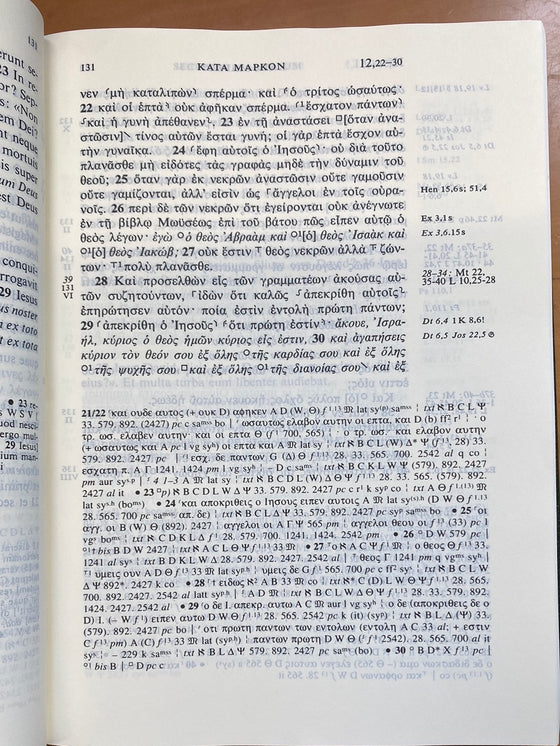 Novum Testamentum Graece et Latine (27e)