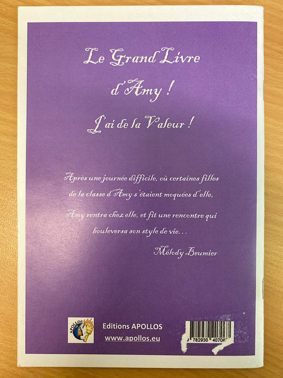 Le Grand Livre d'Amy ! J'ai de la valeur