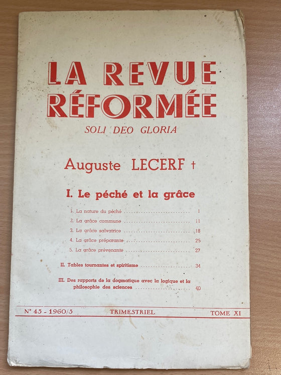 La revue réformée #43 1960/3