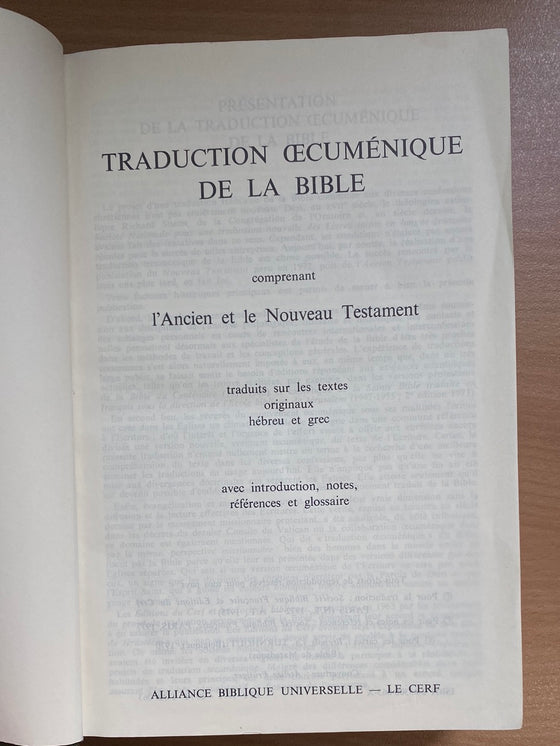 La Bible TOB