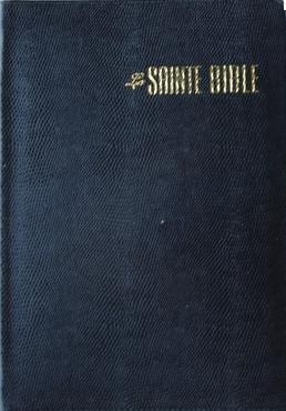 Bible Esaïe 55 gros caractères Noire souple relief type lezard avec zip 841