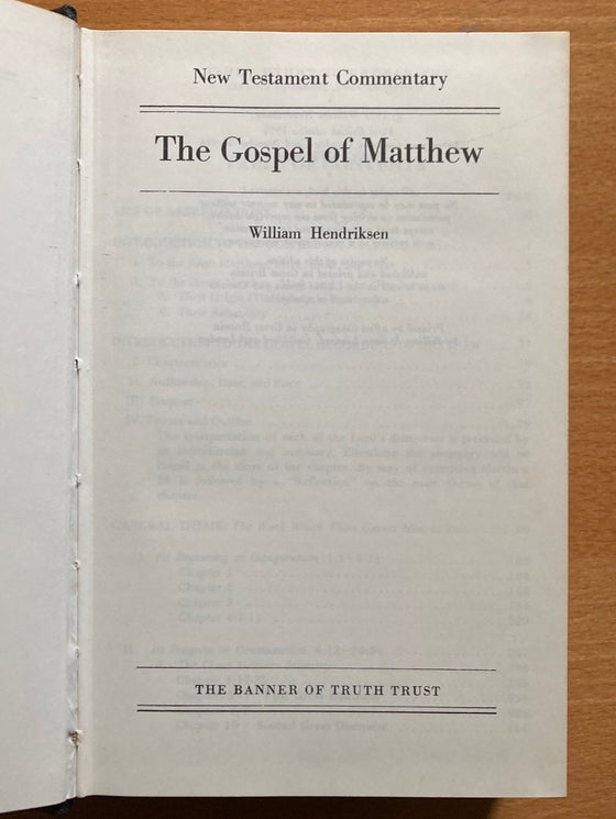 The Gospel of Matthew