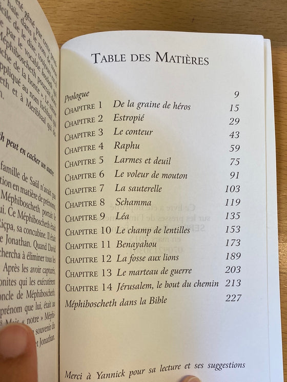 Méphiboscheth Tome 1: Le Serment