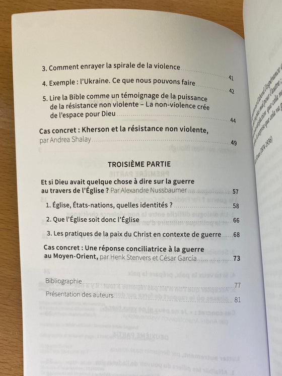 On n'aime "guerre" que la paix... Qu'en disent les Eglises pacifistes?