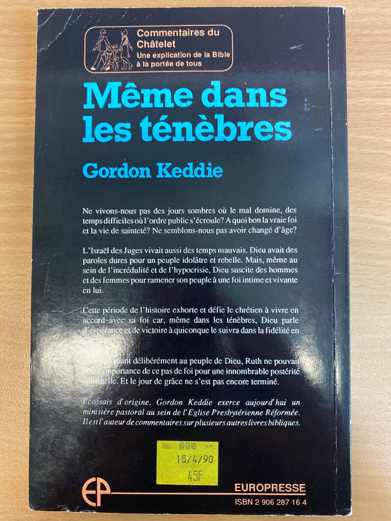 Même dans les ténèbres