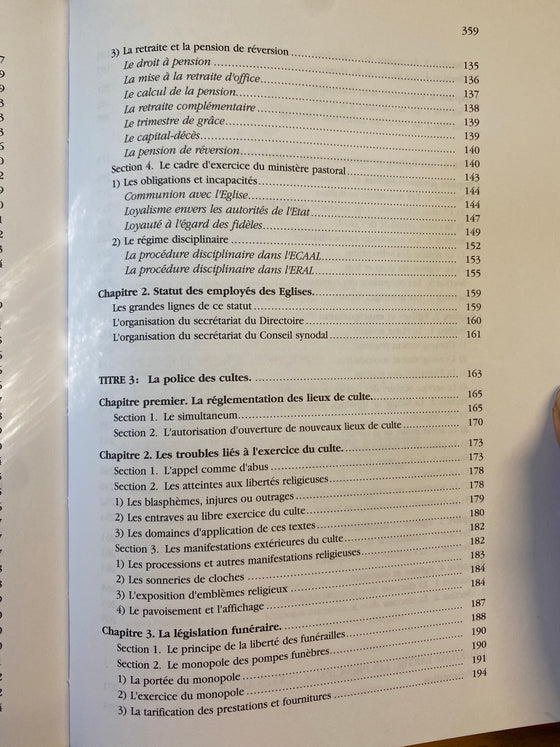 La législation des cultes protestants en Alsace et en Moselle