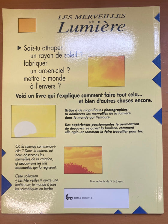 Les merveilles de la lumière (cahier d'activités)