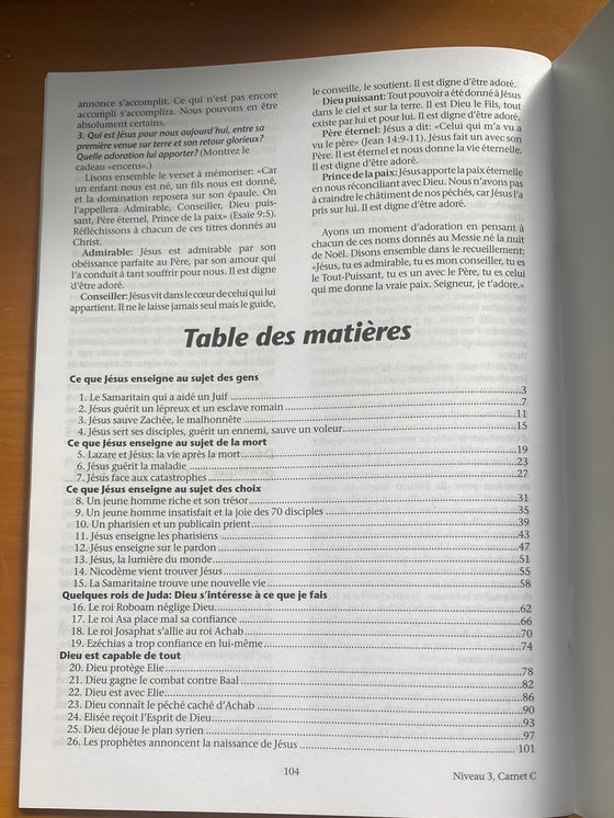 Jésus me guide, niveau 3 carnet C (carnet pour le moniteur)