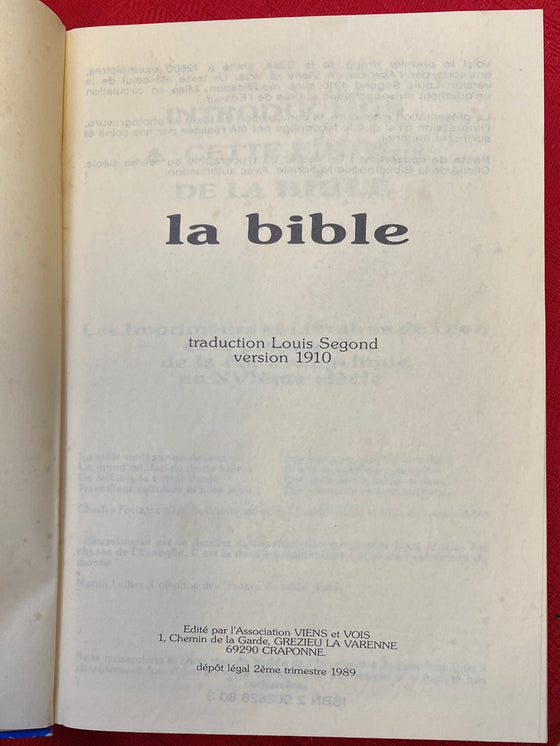 La Bible (Louis Segond)
