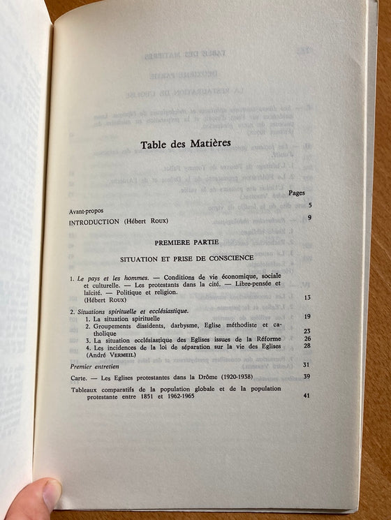 La vie des églises protestantes de la vallée de la Drome de 1928 à 1938