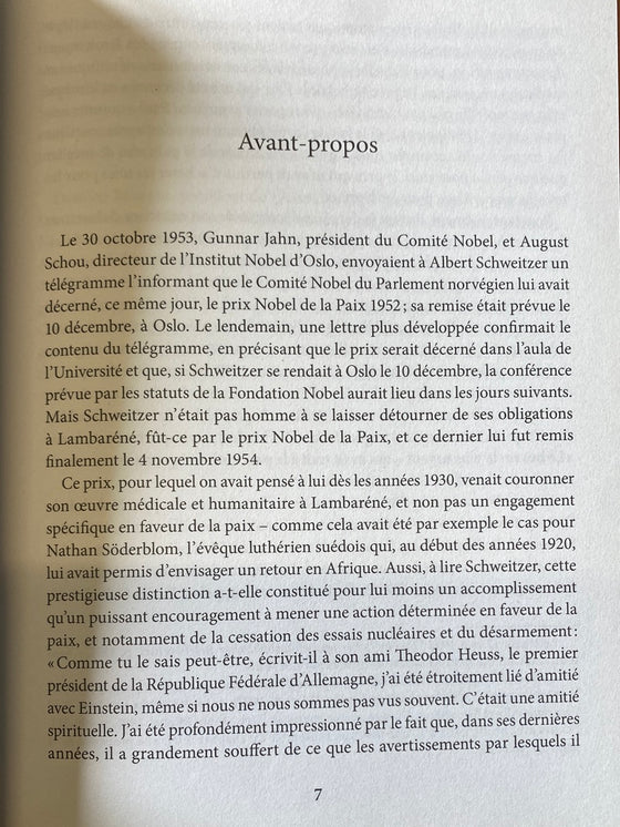 Un engagement pour la paix: Albert Schweitzer - Etudes Schweitzériennes n.14