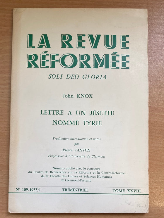 La revue réformée #109 1977/1