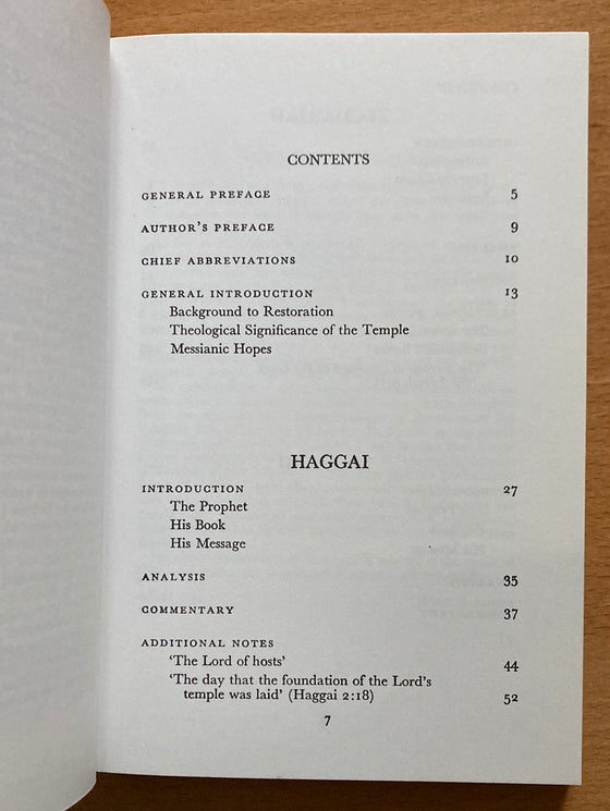 Haggai Zechariah Malachi, Tyndale Old Testament Commentaries