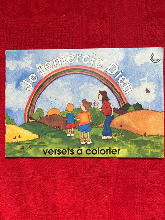 Je remercie Dieu: versets à colorier