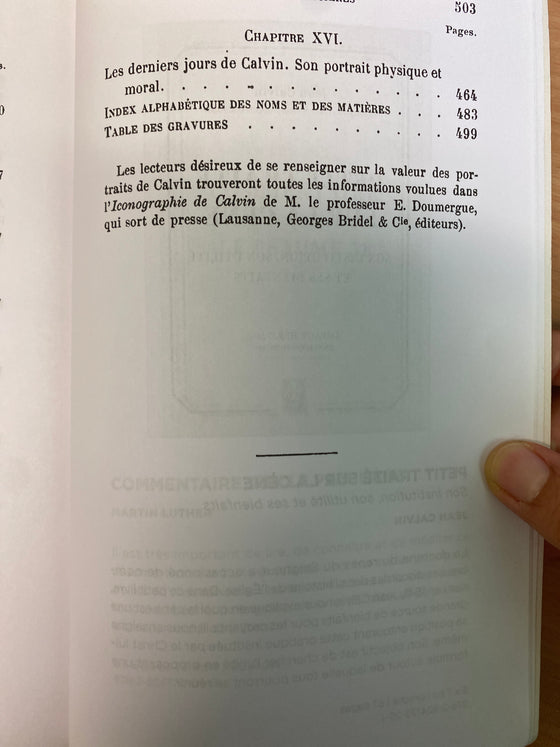 Jean Calvin: Réformateur, théologien, pasteur