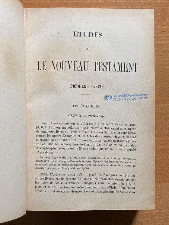 Etudes élémentaires et progressives de la Parole de Dieu Vol. 1 (Nouveau Testament)