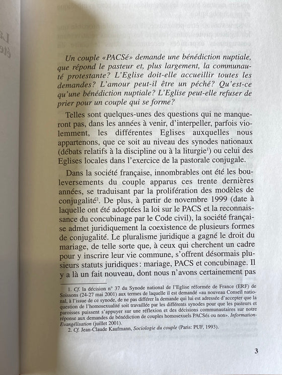 Etincelles 1: la célébration religieuse du mariage étendue au PACS et au concubinage?