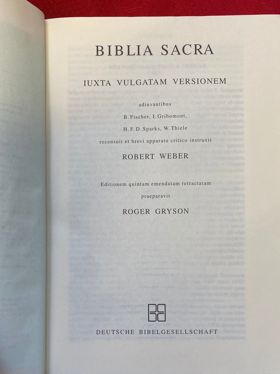 Biblia Sacra Vulgata (Latin)