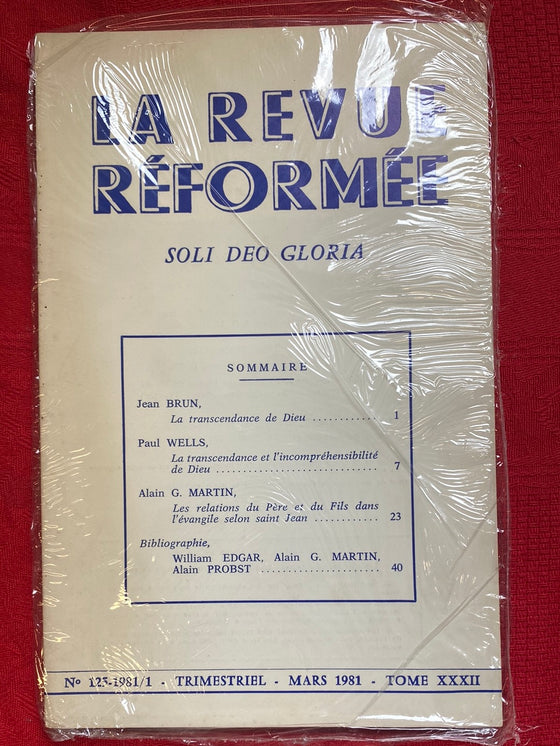 La Revue réformée #125 mars 1981