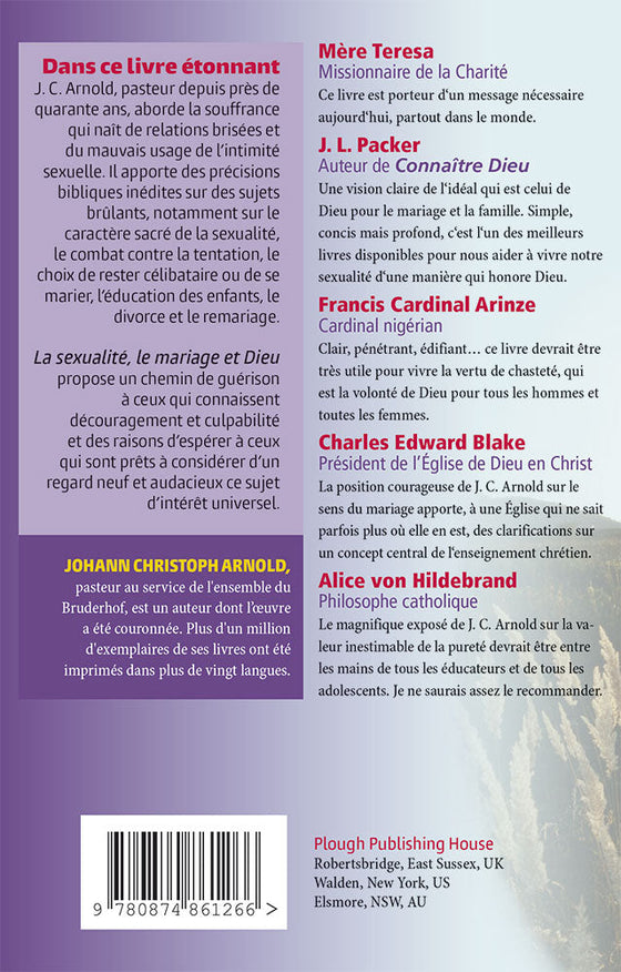 La sexualité, le mariage et Dieu