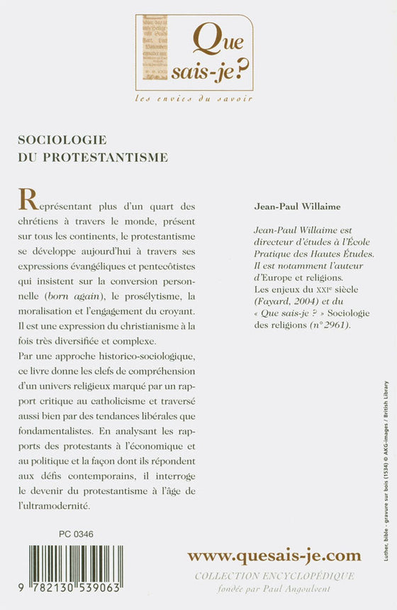 Sociologie du protestantisme