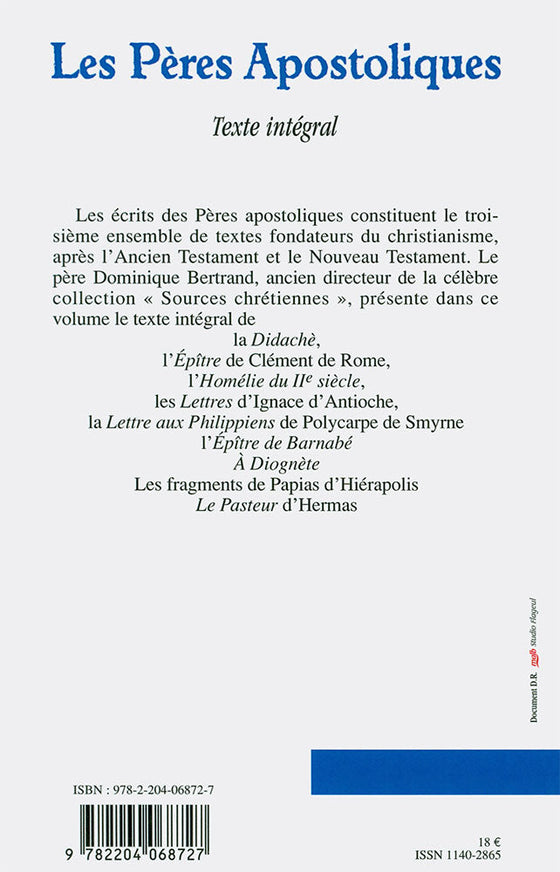 Les Pères Apostoliques