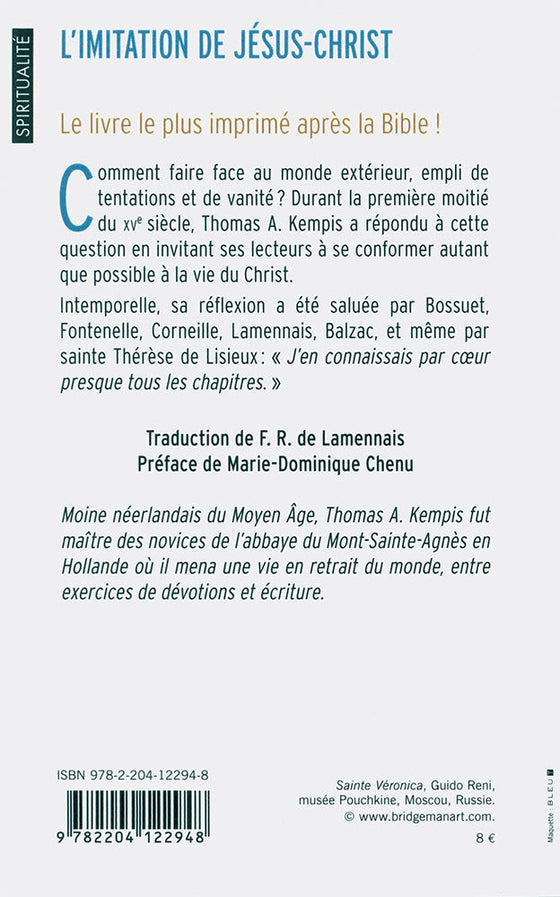 L'imitation de Jésus-Christ