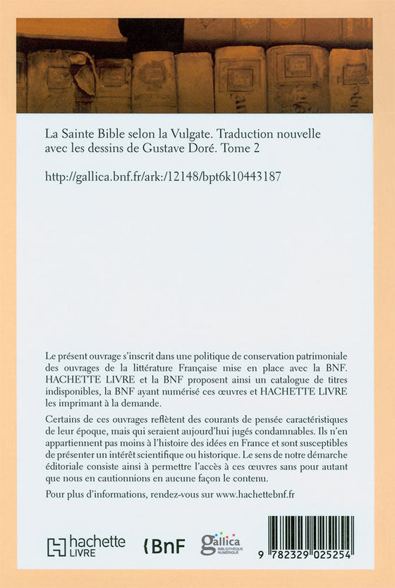 La Sainte Bible selon la Vulgate. Traduction nouvelle (Éd. 1866) Tome 2