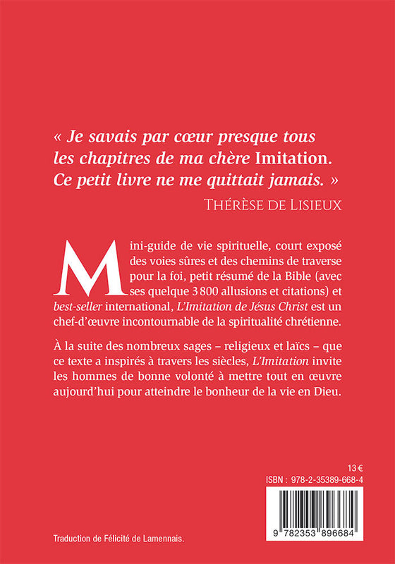 L'imitation de Jésus-Christ