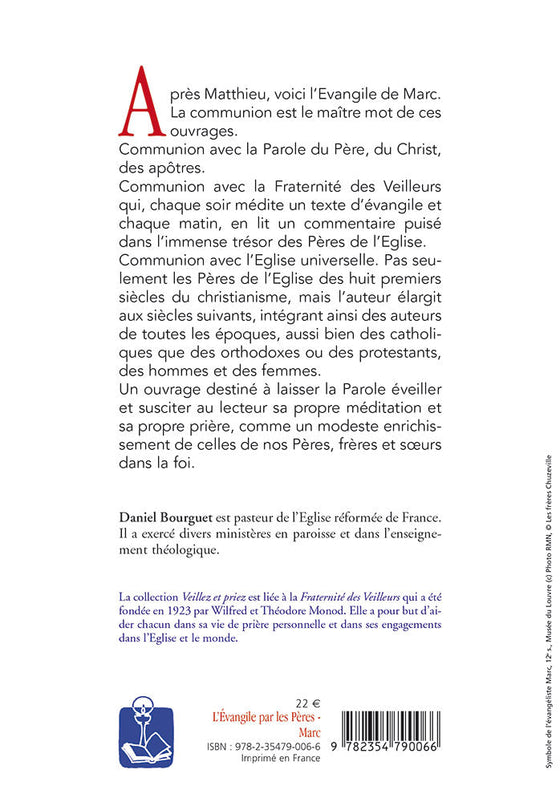 L'évangile médité par les Pères, Marc