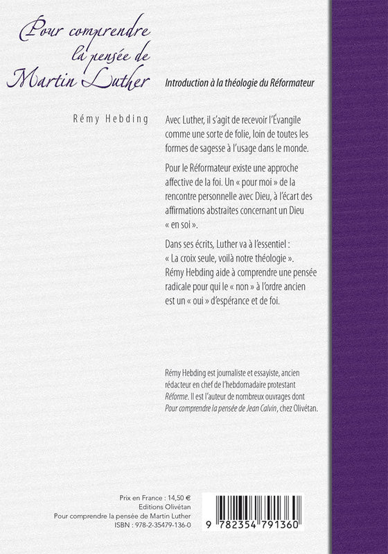 Pour comprendre la pensée de Martin Luther