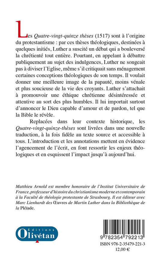 Les Quatre-Vingt-Quinze Thèses (1517)