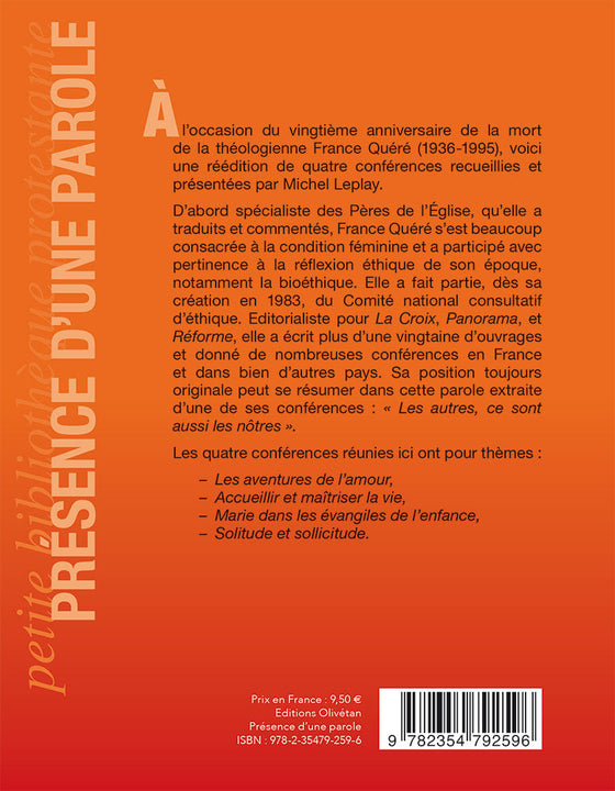 Présence d'une parole