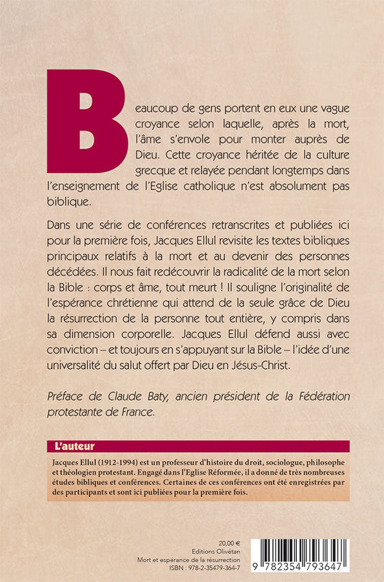 Mort et espérance de la résurrection