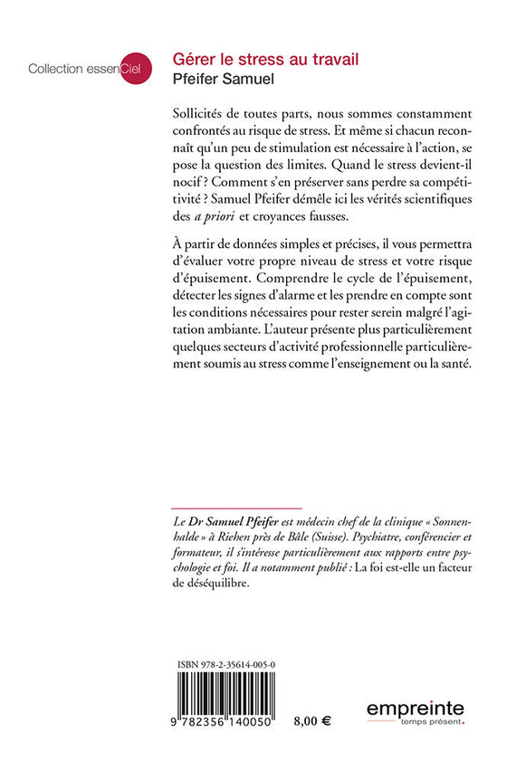 Gérer le stress au travail