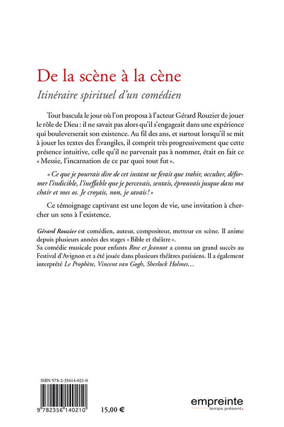 De la scène à la cène