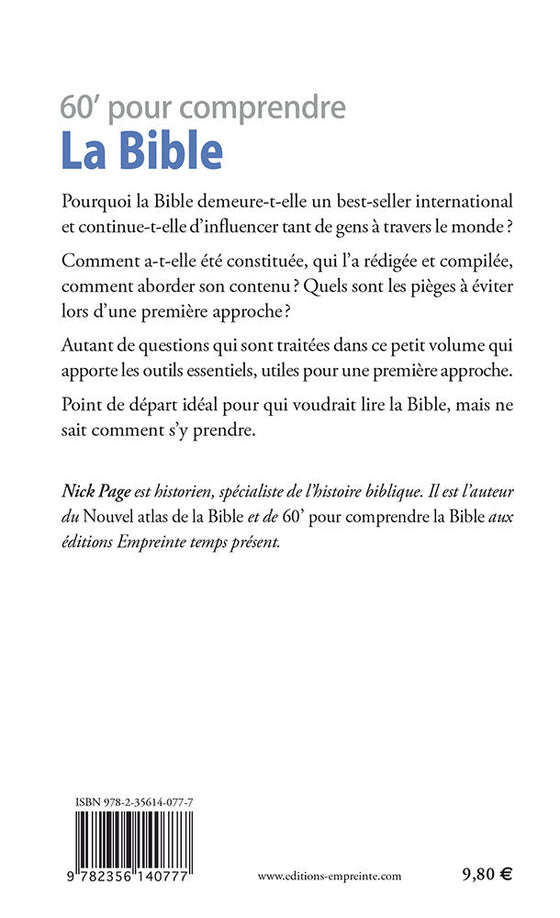60 minutes pour comprendre la Bible