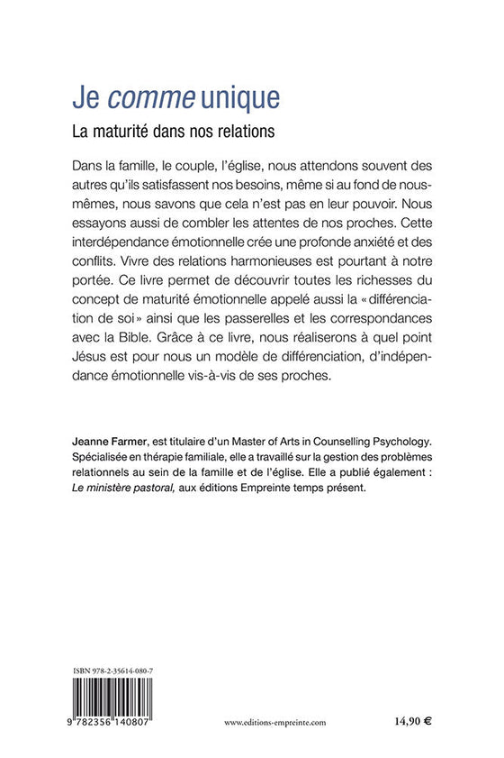 Je comme unique - La maturité dans nos relations